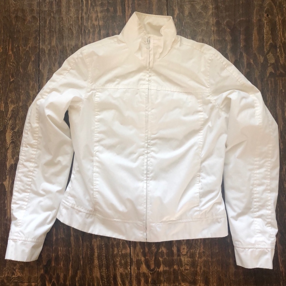 ZARA TRF White Jacket w/Fleece Lining-Size M (EUC)